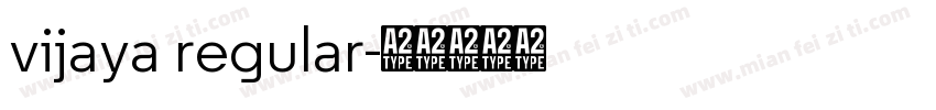 vijaya regular字体转换